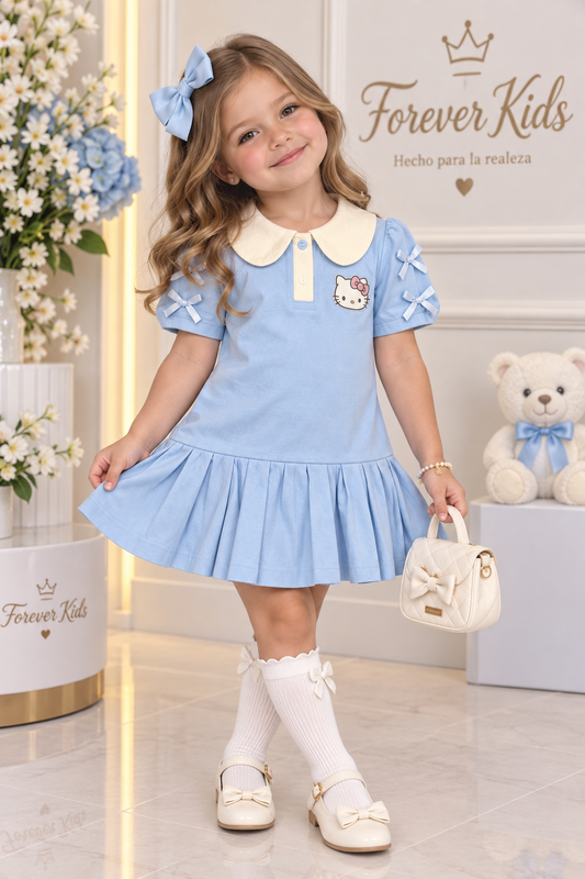 Vestido Azul Polo Hello Kitty